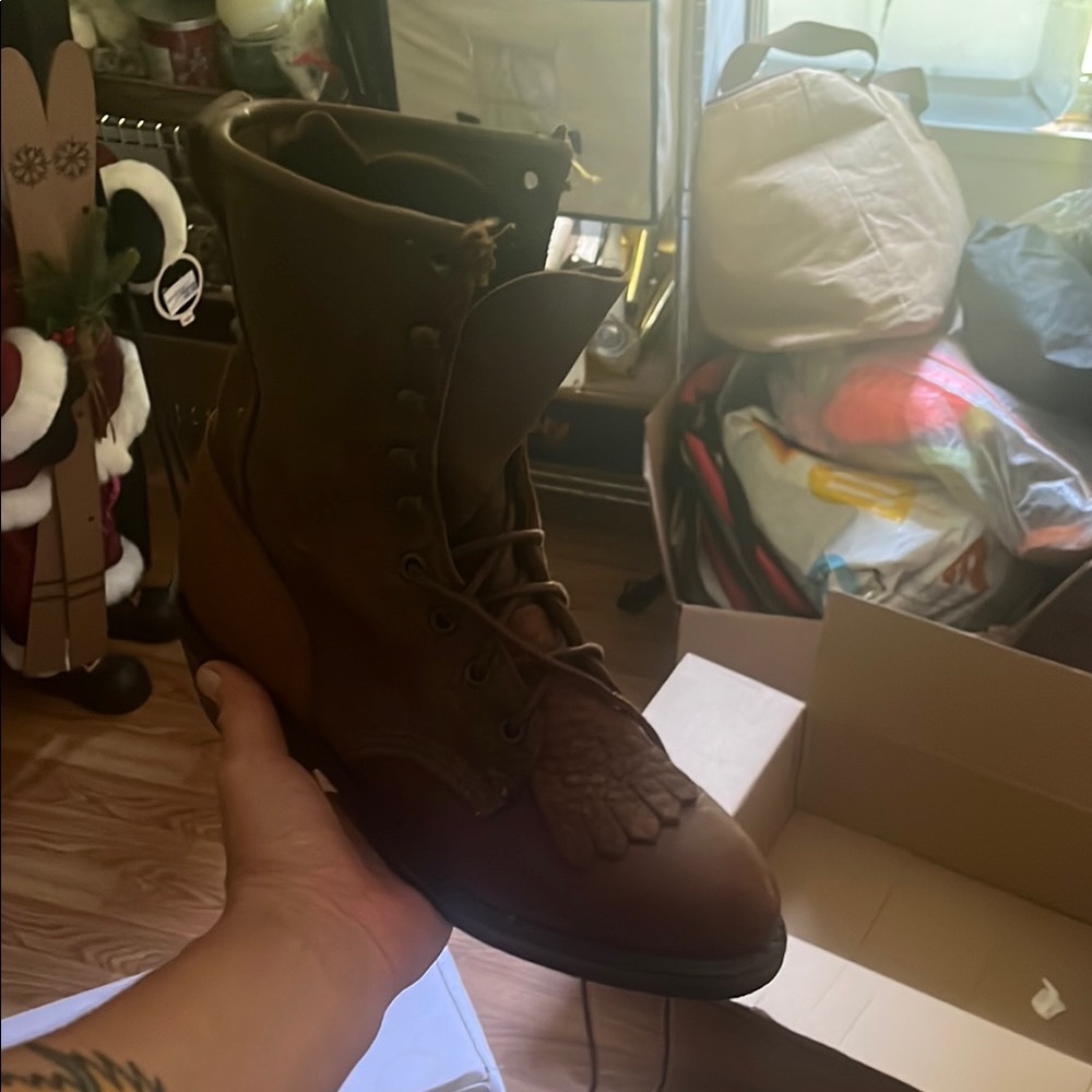 Vibram Dark Brown Women's Leather Boots